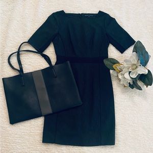 Antonio Melani Black and Dark Grey Dress Used Size 2